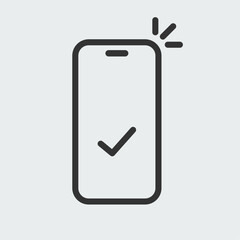 Phone and checkmark icon
