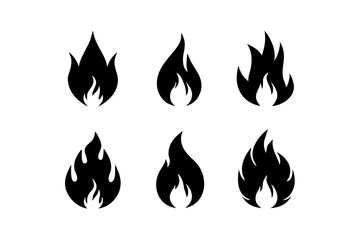Within this collection, there is a variety of flames present