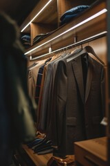 Interior of a modern dressing room