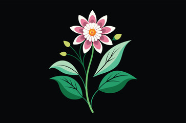 pink lotus flower, flower icon vector illustration, flower silhouette of a flower isolated on a white background, eps, png, svg, flower vector