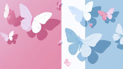 Transgender Rights incorporating Butterfly Metamorphosis Imagery