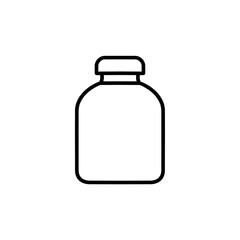 small plastic bottle icon eps vector illustration