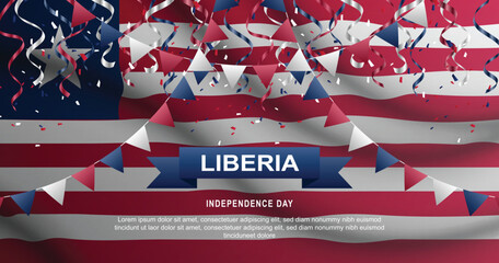 Liberia Independence Day background.