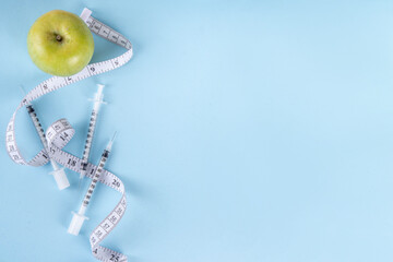 Weight loss injection. Insulin resistance, diabetes, slimming healthy eating. Injections with...