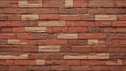 Obraz premium Abstract bricks color combination wooden texture background.