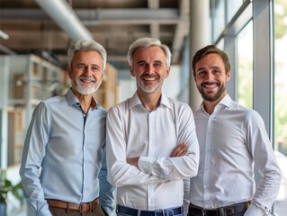 Three males standing together