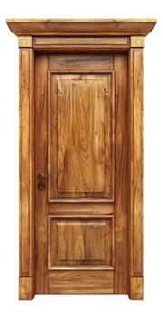 Brown Wooden door, PNG With Transparent Background