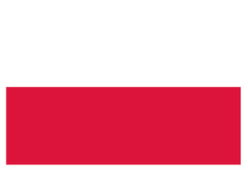 Polish national pride. Poland flag flat vector illustration.