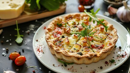 French cuisine. The pissaladiere. 