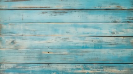 Fototapeta premium Weathered Blue Wooden Planks