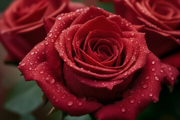 stunning bouquet of vibrant red roses, elegantly arranged, perfect for a romantic wedding or Valentine's Day celebration, symbolizing love and passion