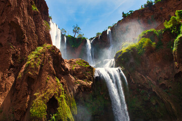 Cascadas de Ouzoud is a popular tourist attraction in Morocco, located in the Atlas Mountains. The...