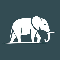 elephant logo silhouette brand vector