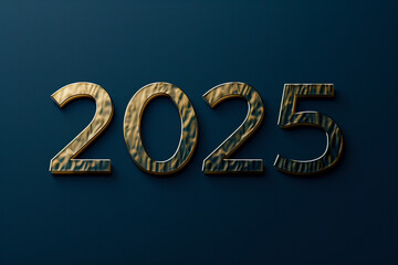 2025 golden text on dark background
