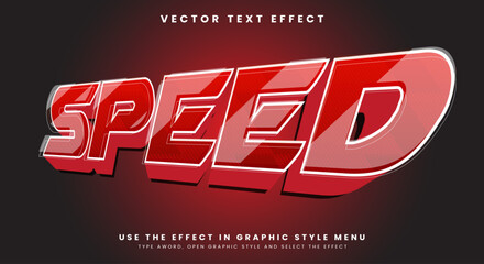 Speed editable text effect Template with fast and champion text style