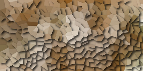 soft brown Broken Stained-Glass Background with black lines Seamless pattern with 3d shapes vector Vintage abstract mosaic pattern. colorful polygonal design pattern, which consist of triangles. glass