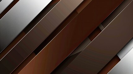 Obraz premium Line and geometric graphic background, dark brown and silver, vector illustration. Background image