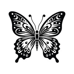 Butterfly vector  beautiful hand-drawn sketch illustration for graphic resources