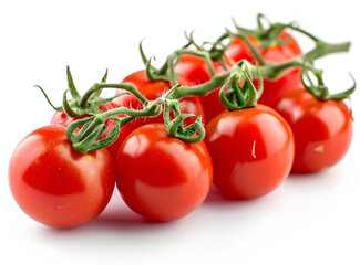 tomatoes on a white background