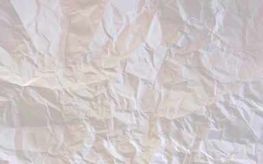 Wrinkled or crumpled white stencil or tissue paper is used for crumpled paper background texture.