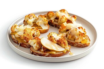 Delicious Cauliflower Melt with Honey Mustard and Crispy Sourdough