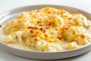 Bubbly Cauliflower Gratin with Tangy Goat Cheese