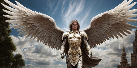 A portrait of an archangel