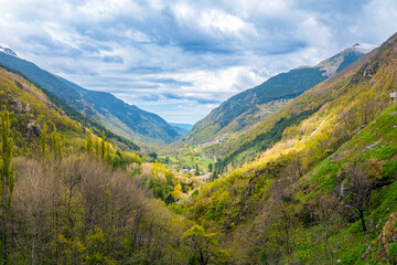 Capdella, Catalonia, Spain: Vall Fosca as seen from Capdella Lookout