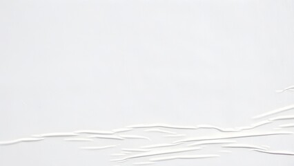 Blank white crumpled and creased paper poster texture background