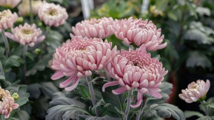 Obraz premium Samon Chrysanthemum Variety in Baltica Magna