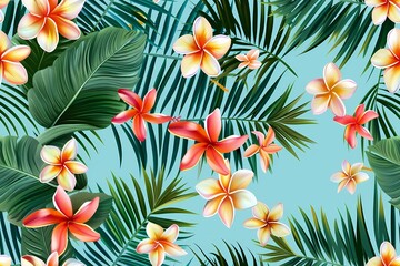 Tropical Floral Pattern: A Seamless Design