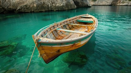 Obraz premium Boat sea cottage boathouse. Generative AI