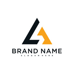 Obraz premium Creative abstract initial letter A logo design. Preamium Vector