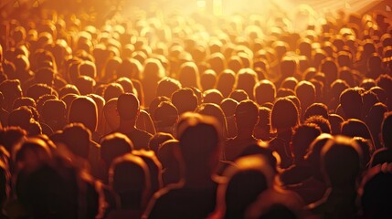 Crowd enjoys rock concert. Generative AI