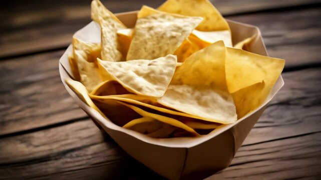  Deliciously crispy nacho chips ready to be enjoyed