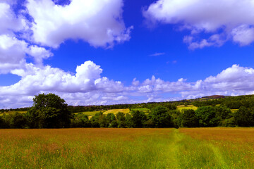 View towards Ogston, near Stretton, in Derbyshire.