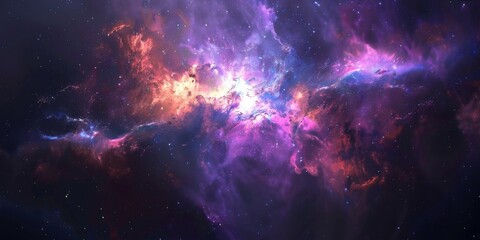 The image is of a nebula, a vast interstellar cloud of dust, hydrogen, helium and other ionized gases.