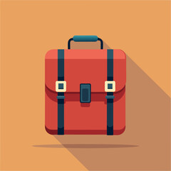Vector school bag sales retail paper market secluded design purchase handle shop gift package
