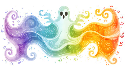 Bunter Halloweengeist, made by AI