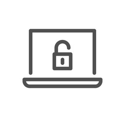 Security related icon outline and linear vector.	
