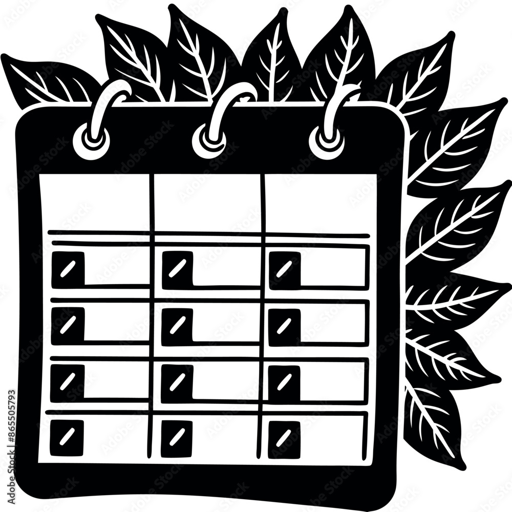 Aufkleber a bright idea for a planning schedule with a flat style coloring pages