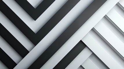 Background with metallic stripes, shiny silver and black, bold and modern
