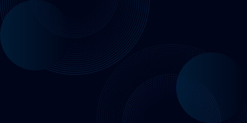 abstract blue background with circles. Blue abstract background with spiral circle lines, technology futuristic template. Vector illustration. Abstract background design.
