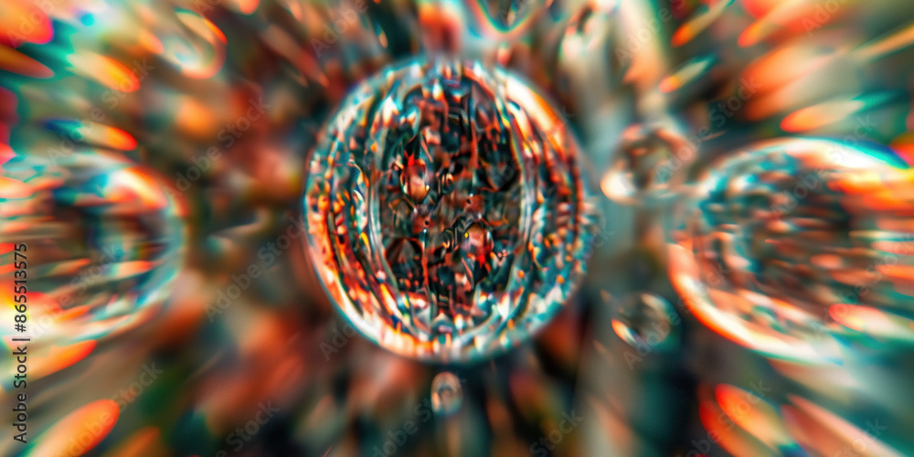 Poster abstract illustration of singularity concept. origin of life. space and science. background image. c