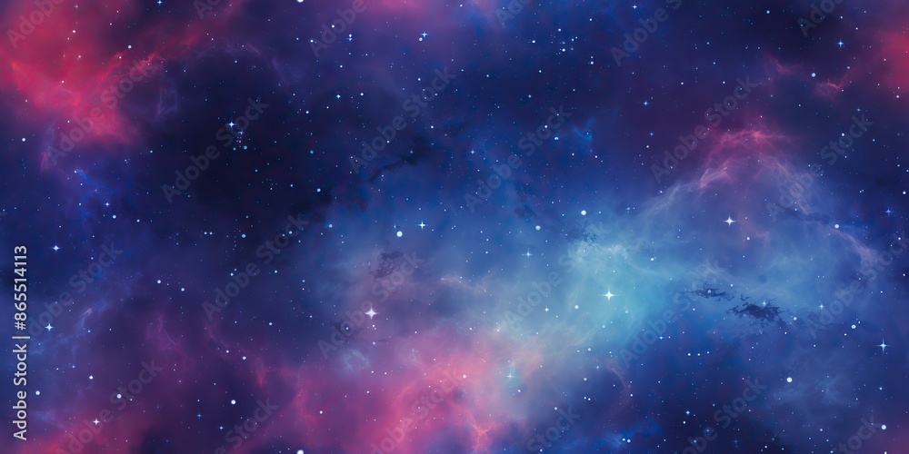 Canvas Prints ai generated. ai generative. color bright abstract space cosmic galaxy universe background with many