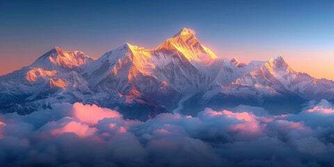 Himalayan Peaks at Dawn