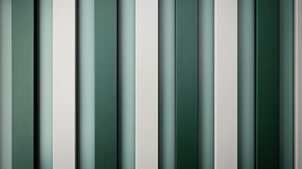 Obraz premium Silver and green metallic stripes, festive Christmas background, modern and elegant