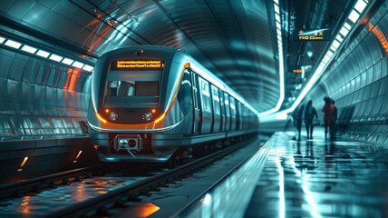 Embark on a visual journey with this professional photo showcasing a travel train as it traverses through picturesque landscapes, offering a glimpse into the excitement and beauty of train travel.