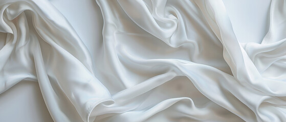 Obraz premium Smooth elegant golden silk or satin luxury cloth texture can use as wedding background ,Luxurious background design