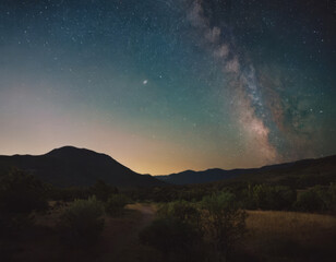 Una magnifica notte con un bellissimo cielo stellato